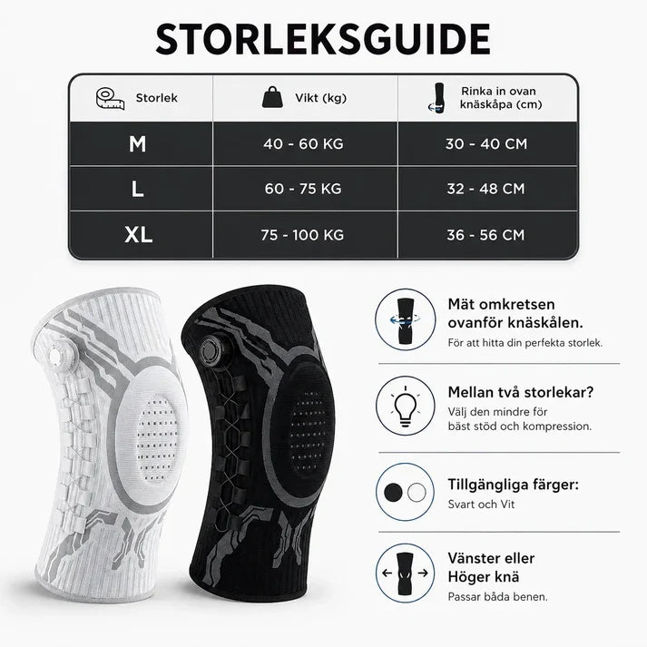 Knäskydd med Dynamisk kompression