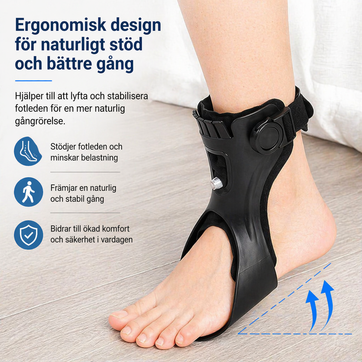 Fotledsstöd vid Droppfot & Ortos