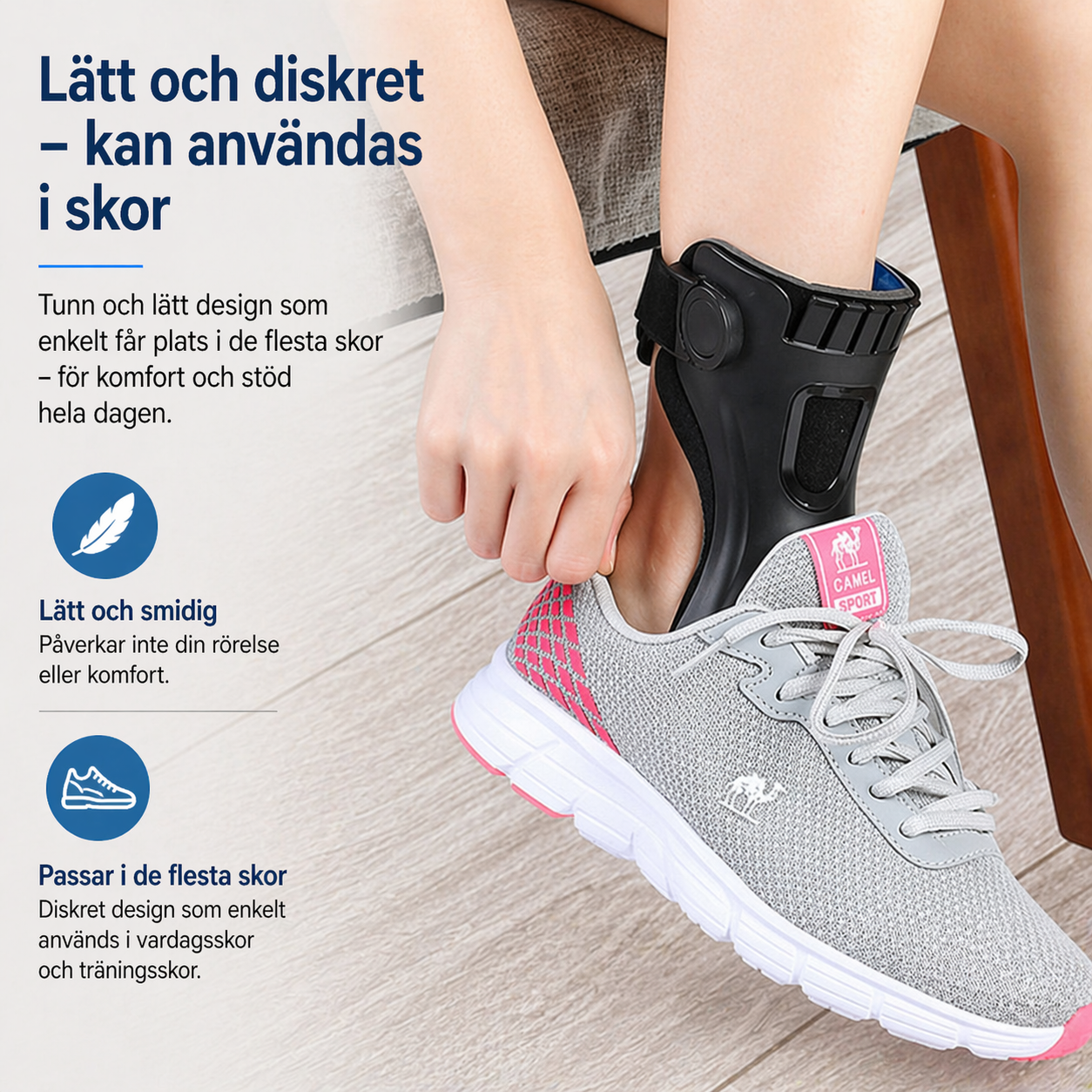 Fotledsstöd vid Droppfot & Ortos
