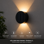 Solkrets | Solcellsvägglampa med 360° Rotation (2-pack)