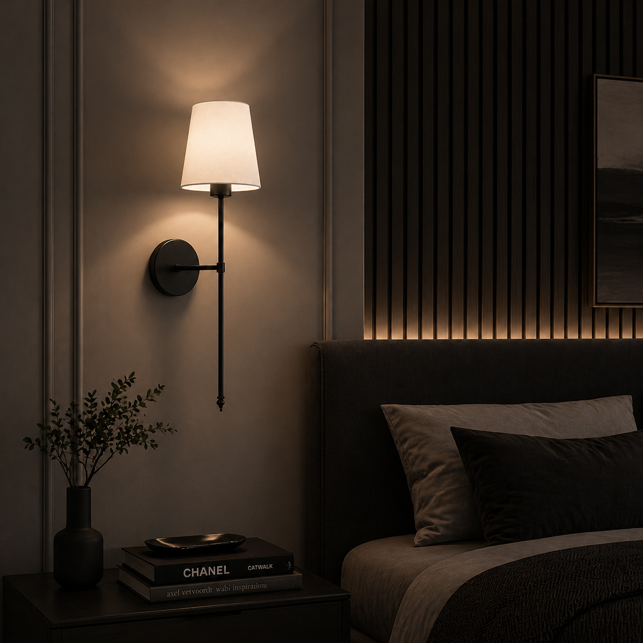 Goldén | Dimbar Vägglampa i Slank design