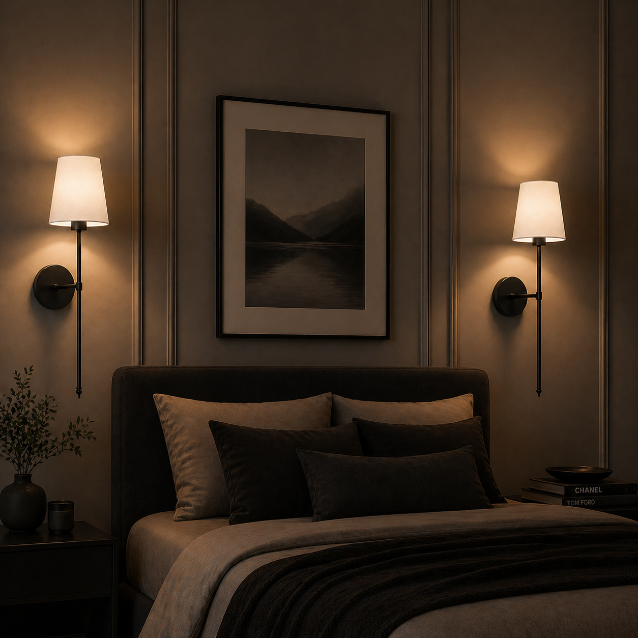 Goldén | Dimbar Vägglampa i Slank design