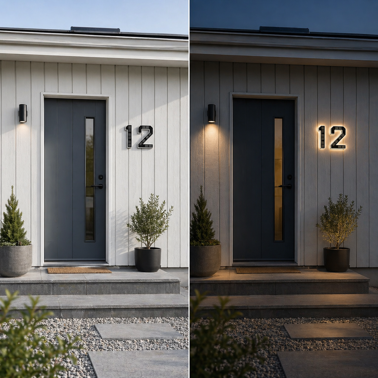 Vindahls Husnummer | Belysta & Solcellsdrivna