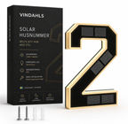 Vindahls Husnummer | Belysta & Solcellsdrivna