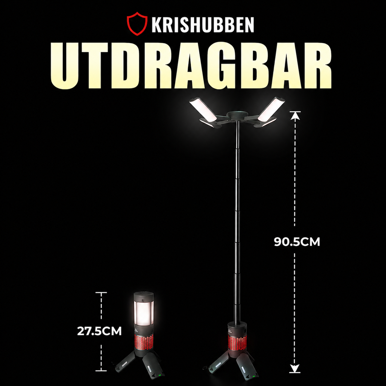 NordLight 2.0 | Campinglampa med Powerbank