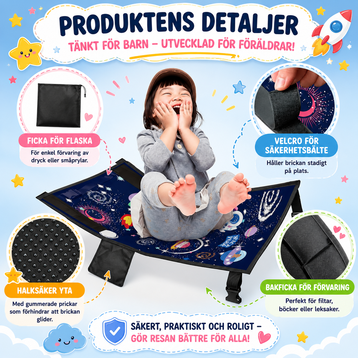 Resobo™ Flygsäng för Barn