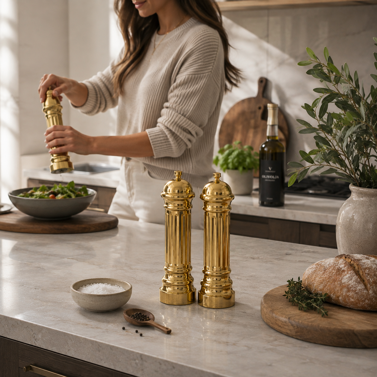 Kryddkvarn i Guld By Vindahls - 2 Pack