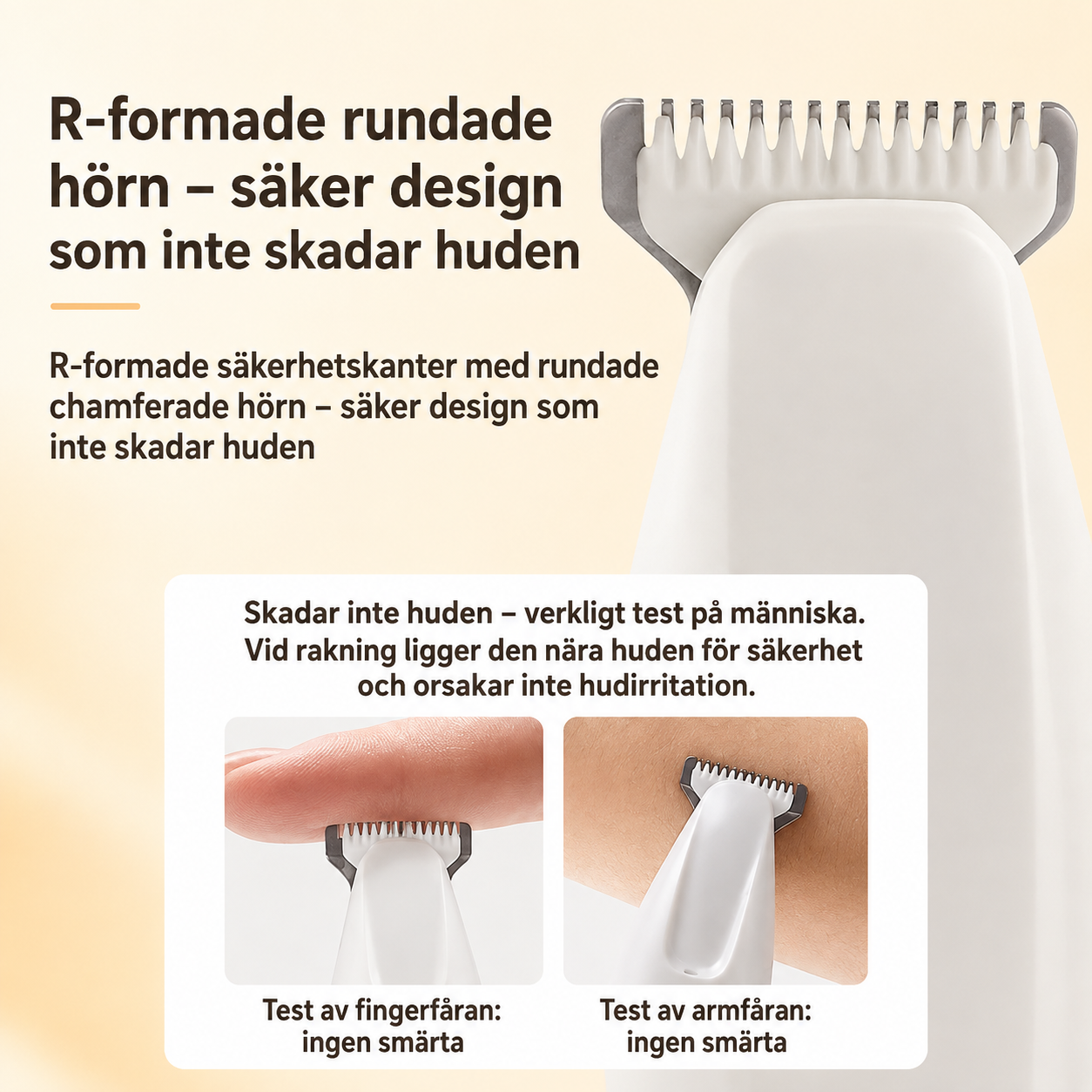 Pälstrimmer med LED-ljus
