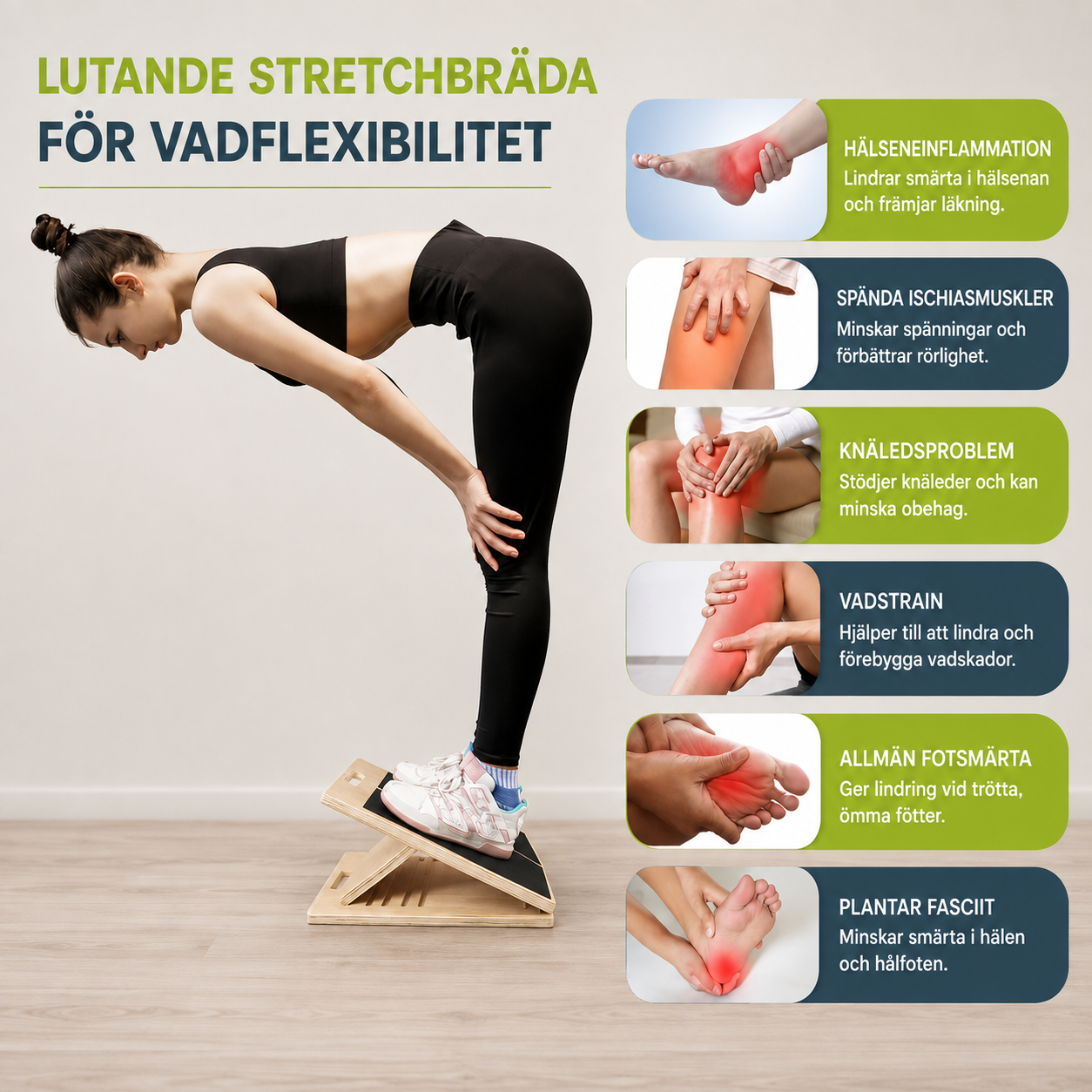 Justerbar Stretchbräda i Trä