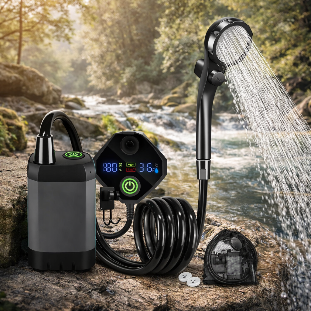 Portabel Utedusch │ Batteridriven med 6000mAh