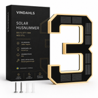 Vindahls Husnummer | Belysta & Solcellsdrivna
