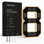 Vindahls Husnummer | Belysta & Solcellsdrivna