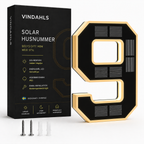 Vindahls Husnummer | Belysta & Solcellsdrivna