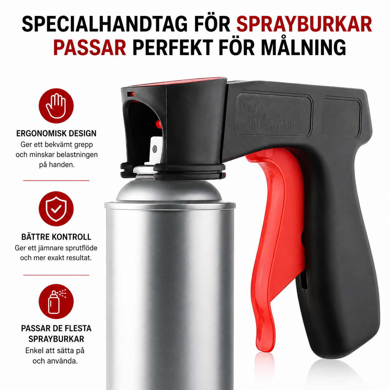 Sprayhandtag för Sprayburkar 2-pack