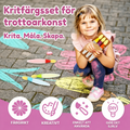 Målarpenslar för Gatukrita 3-pack