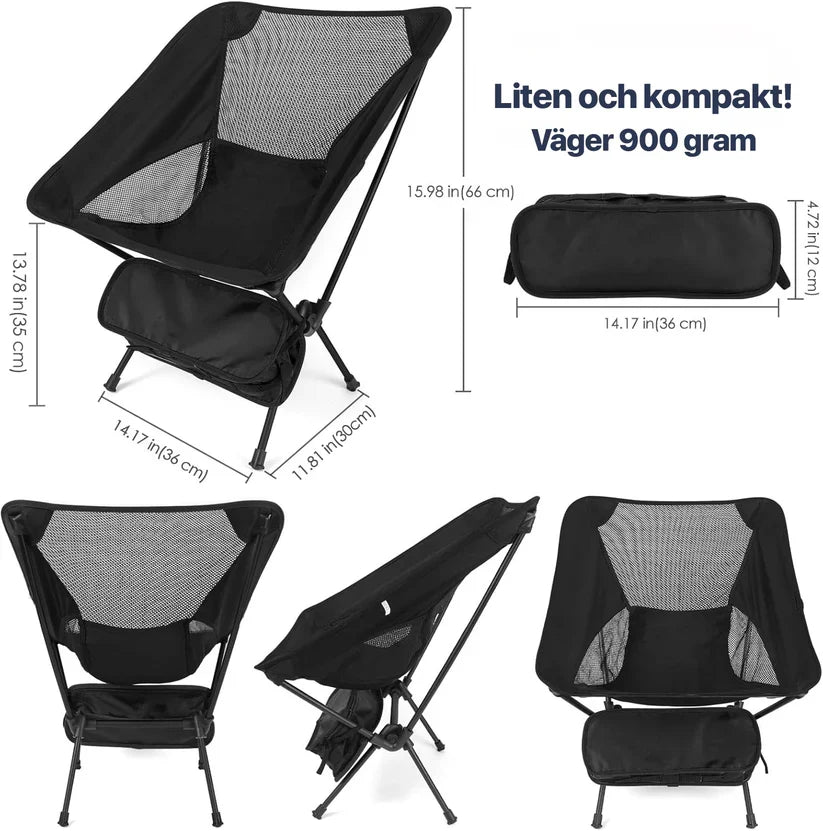 Hopfällbar campingstol
