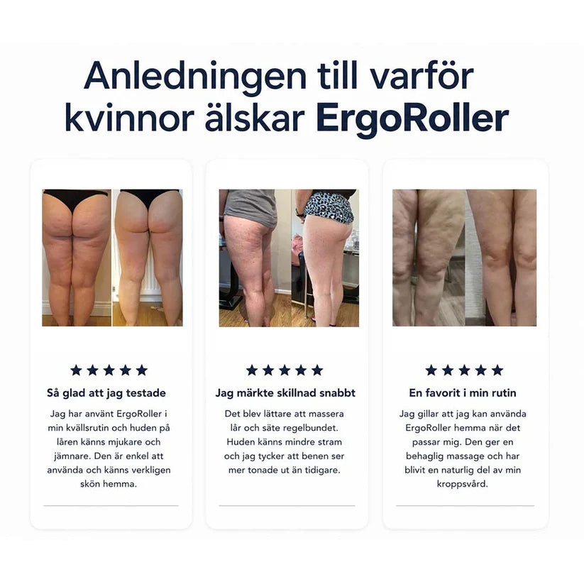 ErgoRoller massageroller för celluliter och muskelmassage