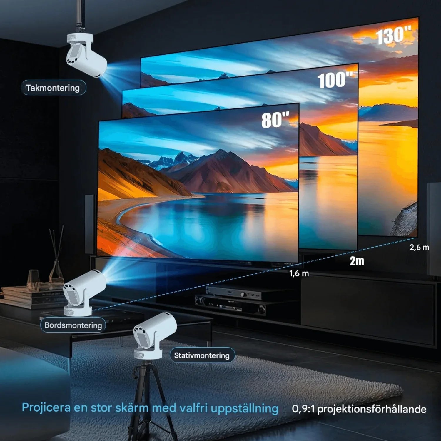 Magcubic HY300 Pro+ | Portabel 8K Projektor
