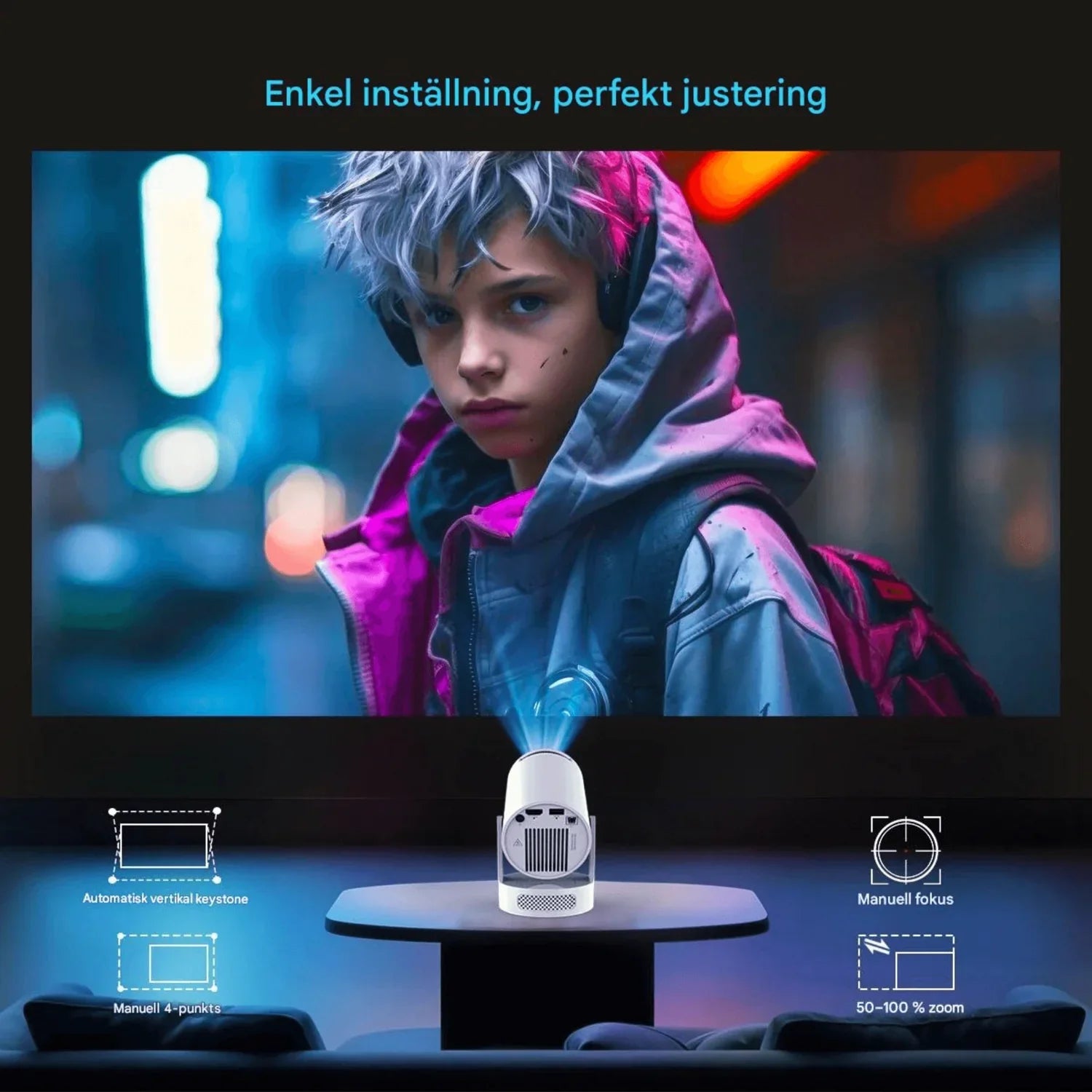 Magcubic HY300 Pro+ | Portabel 8K Projektor
