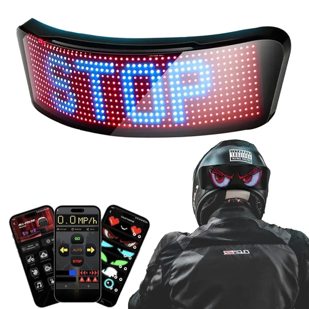 RideGlow™ LED Hjälmdisplay