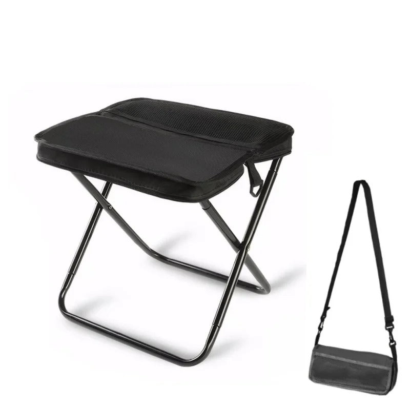 Hopfällbar Campingpall med Bärväska